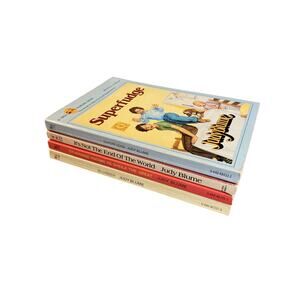 Vintage 80s Set of 4 Paperback Judy Blume: Superfudge, Blubber, Sheila, World